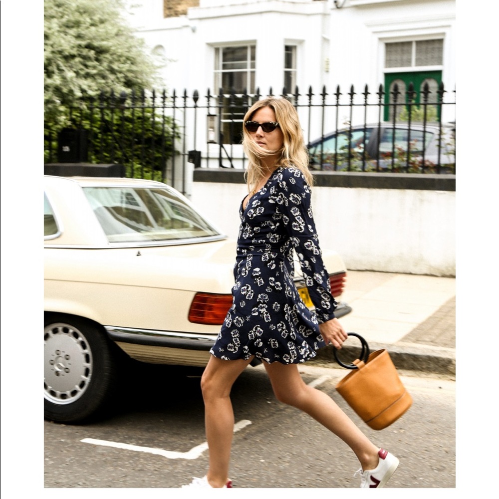 Realisation floral long sleeve dress